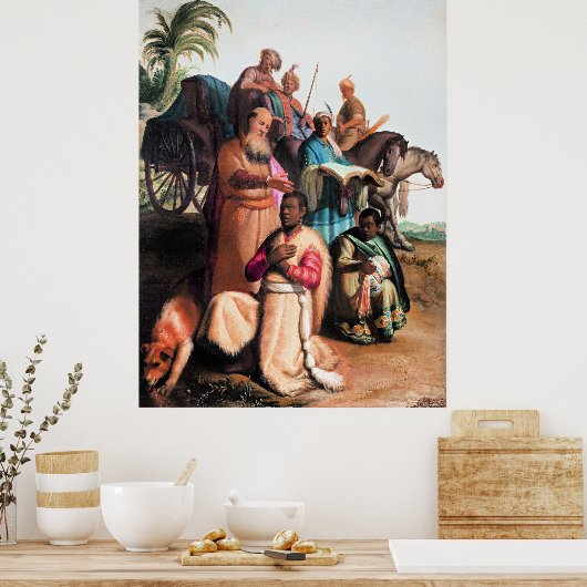 Rembrandt - The Baptism of the Eunuch, Poster (Keuken)