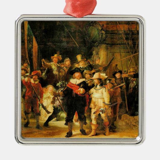 Rembrandt - The Night Watch 3 Metalen Ornament (Voorkant)