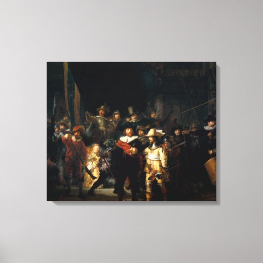Rembrandt The Night Watch Canvas Afdruk (Voorkant)
