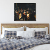 Rembrandt The Night Watch Canvas Afdruk (Insitu (Slaapkamer))