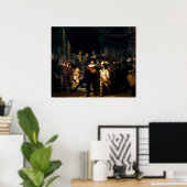 Rembrandt The Night Watch Poster (Thuiskantoor)