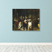 Rembrandt The Nightwatch Canvas Afdruk (Insitu (Houten vloer))