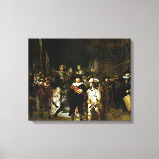 Rembrandt The Nightwatch Canvas Afdruk (Voorkant)