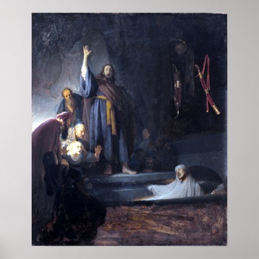 Rembrandt The Raising of Lazarus Poster (Voorkant)