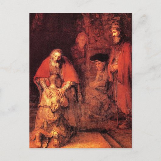 Rembrandt - The Return of Prodigal Son Briefkaart (Voorkant)