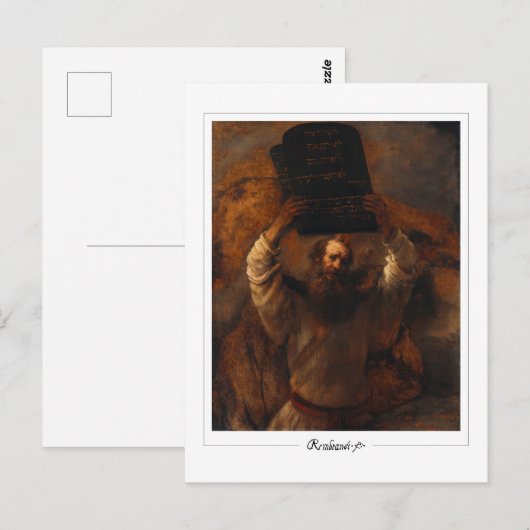 Rembrandt van Rijn #25 - Fine Art Briefkaart (Voorkant / Achterkant)