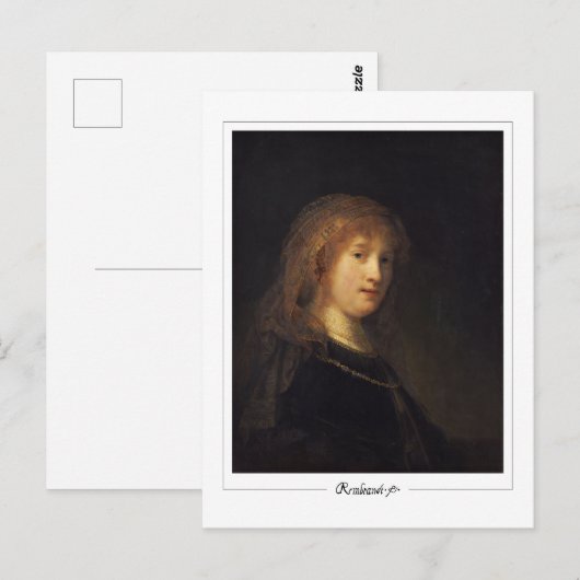 Rembrandt van Rijn #4 - Fine Art Briefkaart (Voorkant / Achterkant)