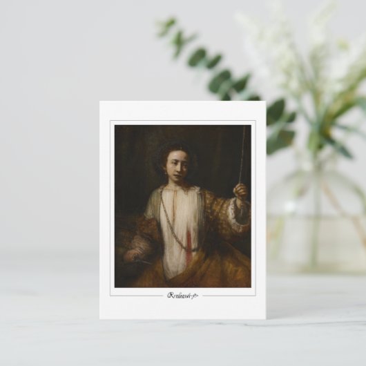 Rembrandt van Rijn #563 - Fine Art Briefkaart (Staand voorkant)