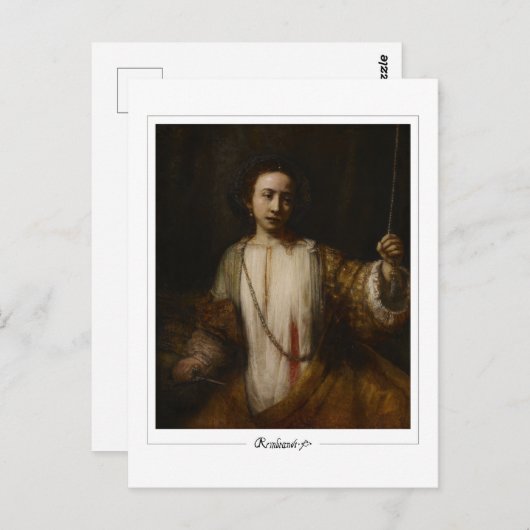 Rembrandt van Rijn #563 - Fine Art Briefkaart (Voorkant / Achterkant)