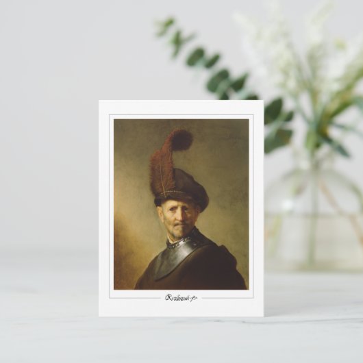 Rembrandt van Rijn #5 - Fine Art Briefkaart (Staand voorkant)