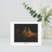 Rembrandt van Rijn #70 - Fine Art Briefkaart (Staand voorkant)