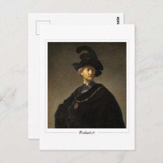 Rembrandt van Rijn #713 - Fine Art Briefkaart (Voorkant / Achterkant)