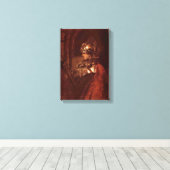 Rembrandt van Rijn - Alexander de Grote Canvas Afdruk (Insitu (Houten vloer))