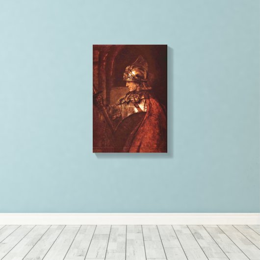 Rembrandt van Rijn - Alexander de Grote Canvas Afdruk (Insitu (Houten vloer))