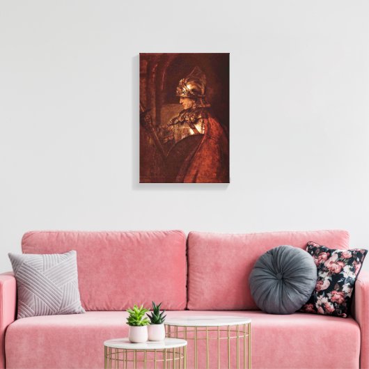 Rembrandt van Rijn - Alexander de Grote Canvas Afdruk (Insitu (Woonkamer))