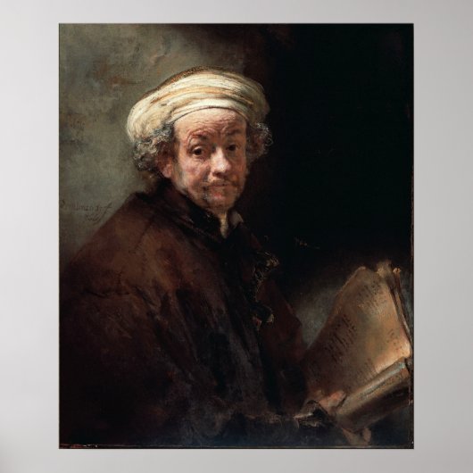 Rembrandt Van Rijn, Autoportret Poster (Voorkant)