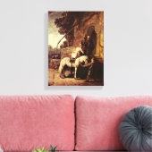 Rembrandt van Rijn - The Good Samaritan Canvas Afdruk (Insitu (Woonkamer))