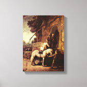 Rembrandt van Rijn - The Good Samaritan Canvas Afdruk (Voorkant)