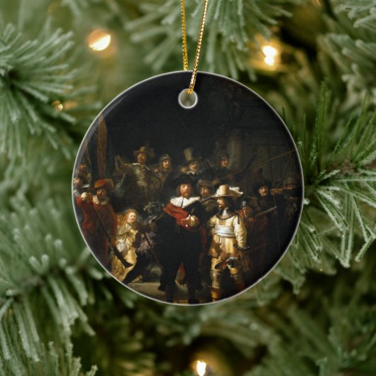 Rembrandt van Rijn The Night Watch Keramisch Ornament (Boom)
