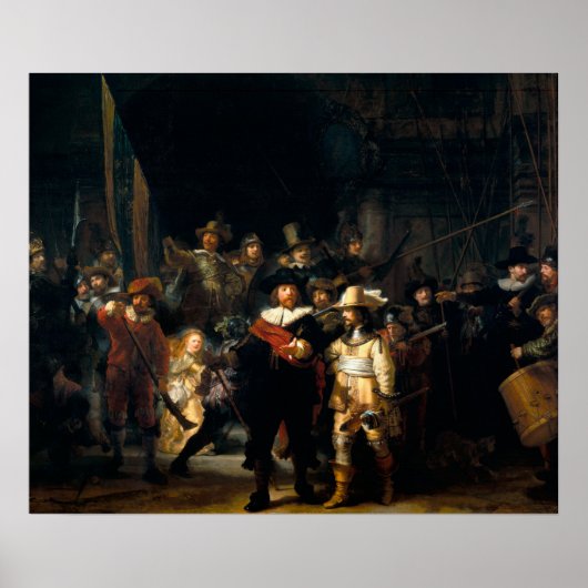 Rembrandt Van Rijn, The Night Watch Poster (Voorkant)
