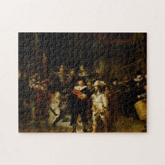 REMBRANDT VAN RIJN- The Nightwatch 1642 Legpuzzel (Horizontaal)