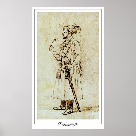 Rembrandt van Rijn Zedign Art Poster #106 (Voorkant)