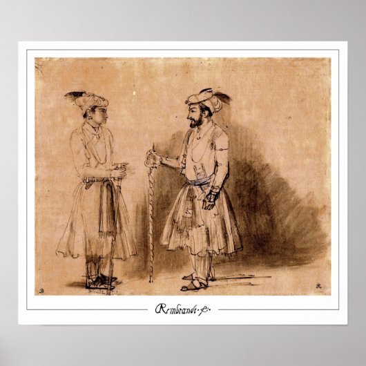 Rembrandt van Rijn Zedign Art Poster #114 (Voorkant)