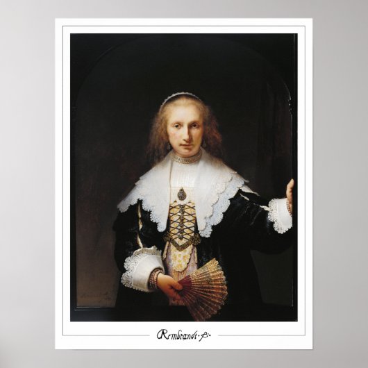 Rembrandt van Rijn Zedign Art Poster #212 (Voorkant)