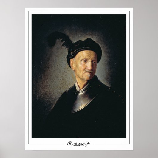Rembrandt van Rijn Zedign Art Poster #284 (Voorkant)