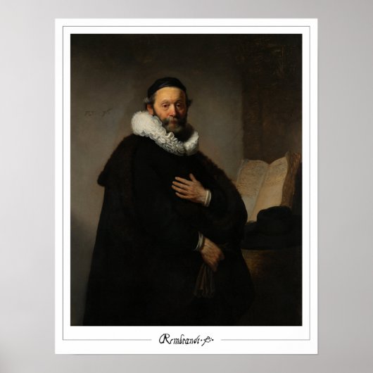 Rembrandt van Rijn Zedign Art Poster #337 (Voorkant)