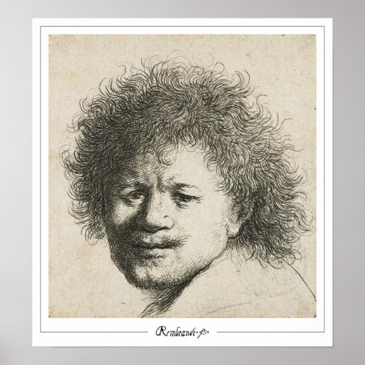 Rembrandt van Rijn Zedign Art Poster #363 (Voorkant)