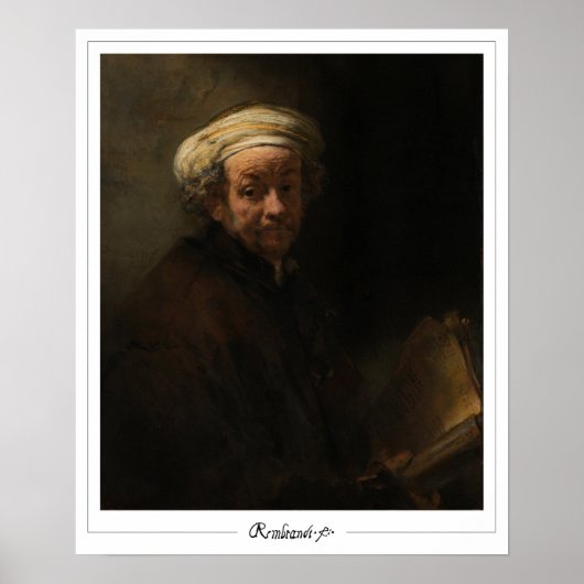 Rembrandt van Rijn Zedign Art Poster #373 (Voorkant)