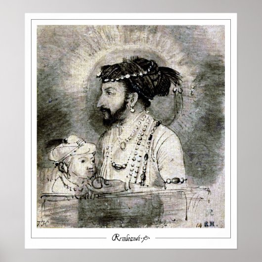 Rembrandt van Rijn Zedign Art Poster #406 (Voorkant)