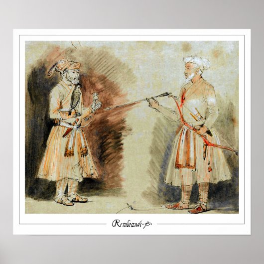 Rembrandt van Rijn Zedign Art Poster #436 (Voorkant)