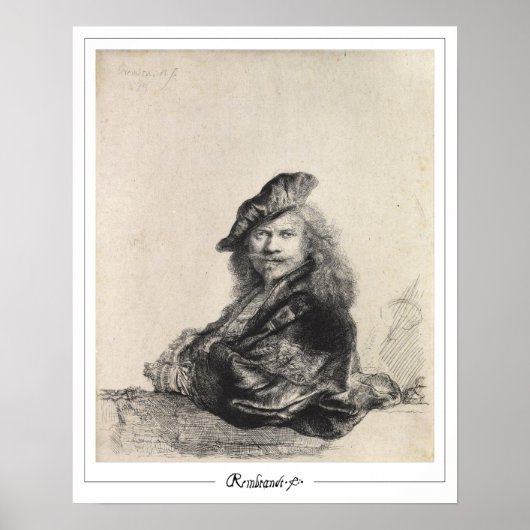 Rembrandt van Rijn Zedign Art Poster #49 (Voorkant)