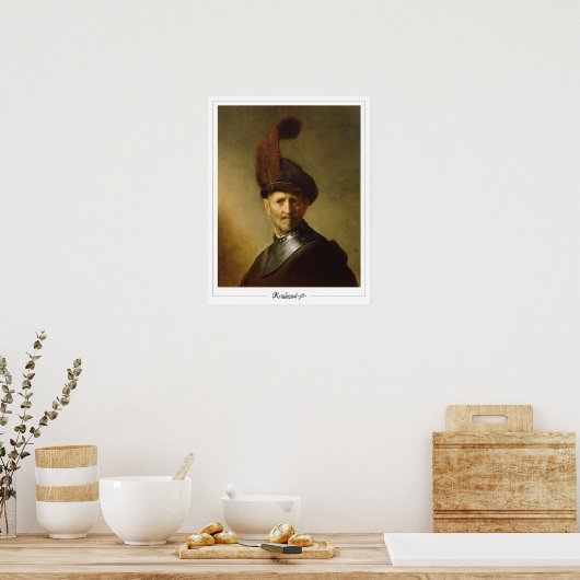 Rembrandt van Rijn Zedign Art Poster #5 (Keuken)