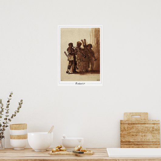 Rembrandt van Rijn Zedign Art Poster #533 (Keuken)
