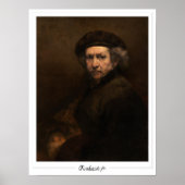Rembrandt van Rijn Zedign Art Poster #543 (Voorkant)