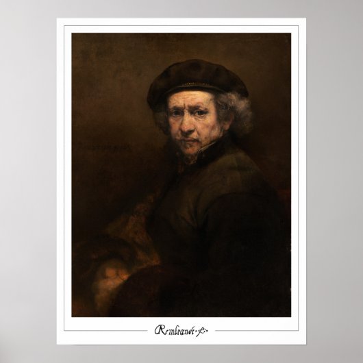 Rembrandt van Rijn Zedign Art Poster #543 (Voorkant)
