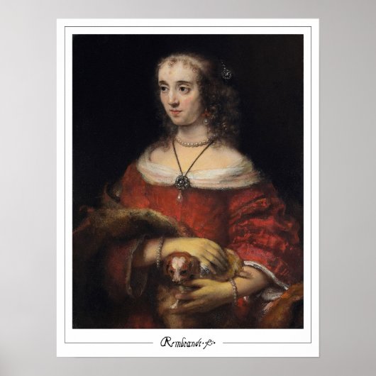 Rembrandt van Rijn Zedign Art Poster #6 (Voorkant)