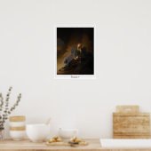 Rembrandt van Rijn Zedign Art Poster #609 (Keuken)