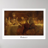 Rembrandt van Rijn Zedign Art Poster #615 (Voorkant)
