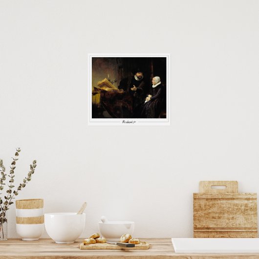 Rembrandt van Rijn Zedign Art Poster #669 (Keuken)
