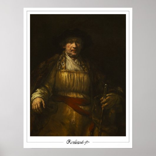 Rembrandt van Rijn Zedign Art Poster #71 (Voorkant)
