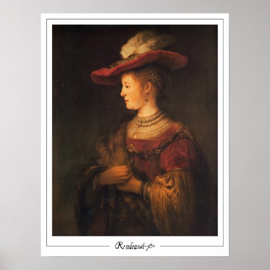 Rembrandt van Rijn Zedign Kunstposter #27 Poster (Voorkant)