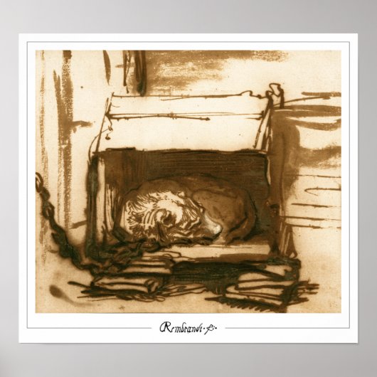 Rembrandt van Rijn Zedign Kunstposter #431 Poster (Voorkant)