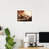 Rembrandt van Rijn Zedign Kunstposter #462 Poster (Thuiskantoor)