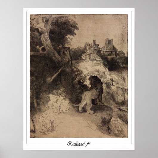 Rembrandt van Rijn Zedign Kunstposter #59 Poster (Voorkant)