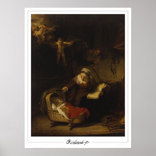 Rembrandt van Rijn Zedign Kunstposter #672 Poster (Voorkant)