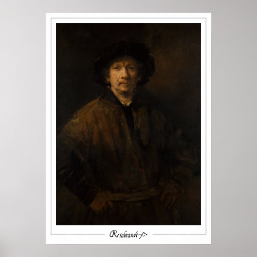 Rembrandt van Rijn Zedign Kunstposter #680 Poster (Voorkant)
